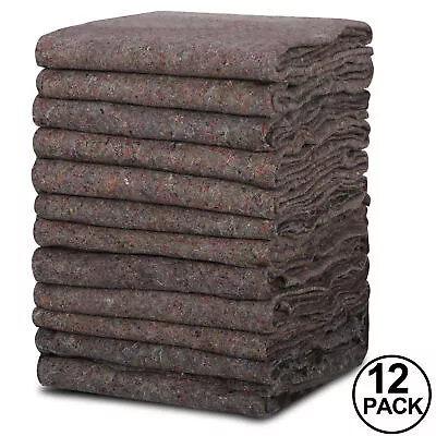 12 Pack Moving Blankets Heavy Duty Shipping Furniture Equipment Protection Pads • $30.58