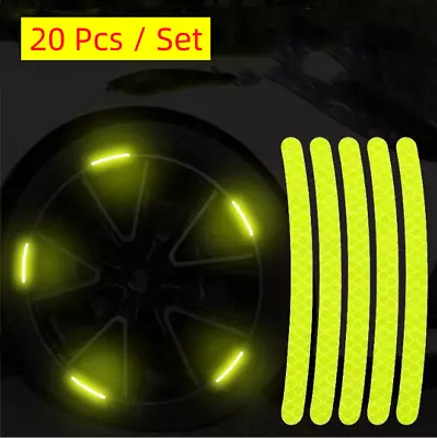 20Pcs/Pack Universal Reflective Laser Car Wheel Rim Decal Sticker Auto Truck SUV • $4.95