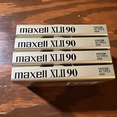 Maxell XLII 90 Cassette Tapes Sealed Lot Of  4 • $20