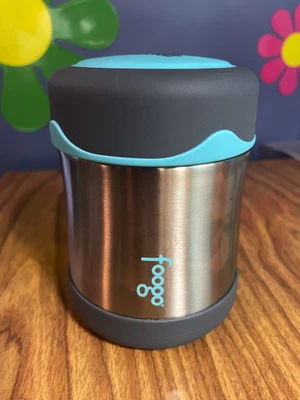 $9.99 • Buy Thermos Foogo Food Jar Vacuum Insulated Stainless Steel 10 Oz - Charcoal & Teal 