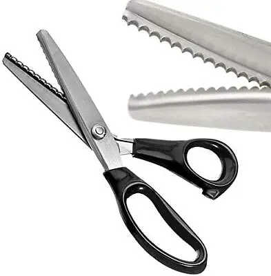 Serrated Scalloped Edge Pinking Shears Multifunction Stainless Steel Shears T... • $21.24