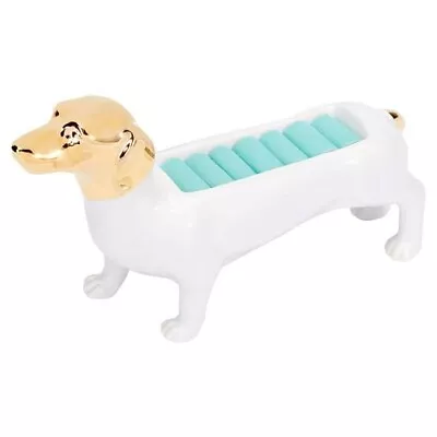 NEW Pampered Dachshund Pup Jewelry / Ring Holder By Pottery Barn • $36