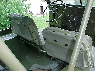 Willys MB FORD GPW M38 M38A1 CJ2A CJ3A CJ3B CJ5 SEAT BACK POUCH SET • $120