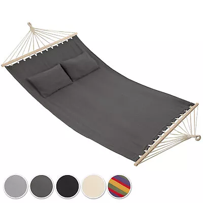 XXL Double Hammock 2 Persons Garden Patio Outdoor Furniture Seat Cushions New • £53.99