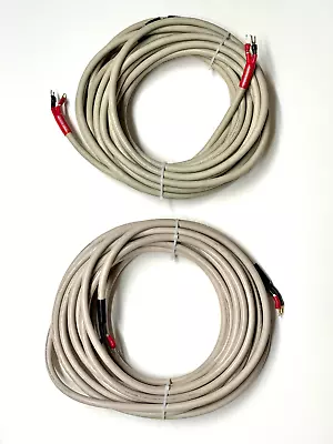 1 Pair Monster Cable Powerline 2  Time Coherent  Precision Speaker Cables 46' • $150