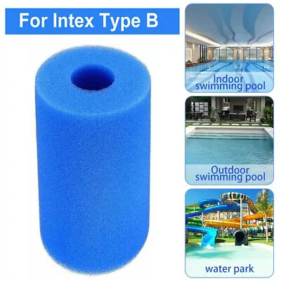 Reusable &Washable Swimming Pool Filter Foam Sponge Cartridge For Intex Type-B • £5.99