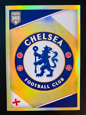 2017-18 Panini FIFA 365 # 134 Chelsea Football Club Gold Foil Logo Badge Sticker • $4.31