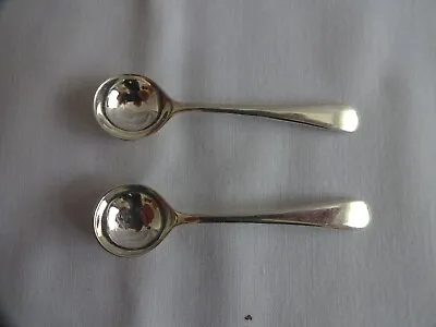 Pair Silver Salt Spoons - JD&S - James Dixon & Sons - Sheffield 1948 • £48