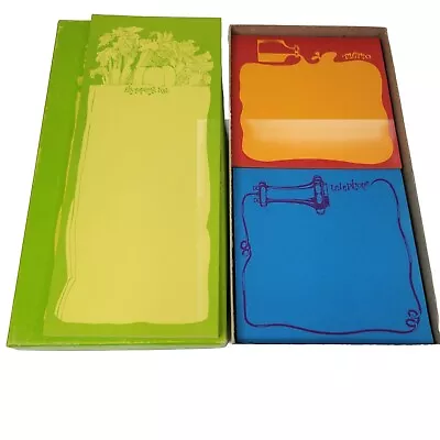 Vintage Psychedelic Stationery Set Memo Minders By Current 70s Boxed  Notepads  • $13.99