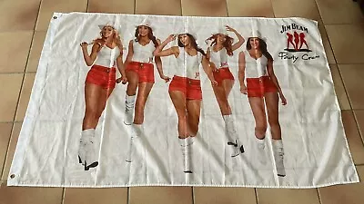 Jim Beam Party Crew Large Flag Banner Man Cave Alcohol Bourbon FREE POSTAGE • $19