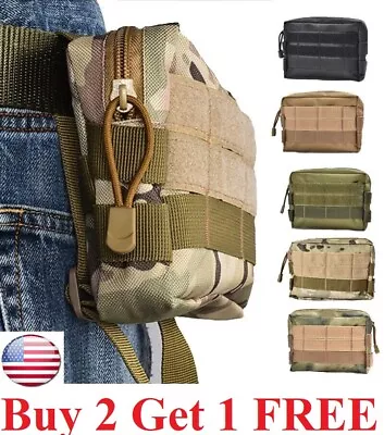 Tactical Molle Pouch EDC Multi-purpose Belt Waist Pack Bag Utility Phone Pocket. • $7.95