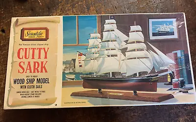 Vintage Wooden Scale Model Clipper Ship  CUTTY SARK  Scientific Made In England • $129.50