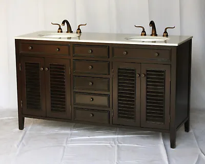 60-Inch Cottage Style Double Sink Bathroom Vanity Model 1128-60 B  • $1399