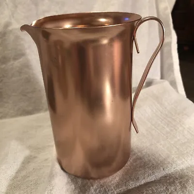 Color Craft Copper Colored Vintage Aluminum Milk Syrup Creamer Pitcher USA • $18.95
