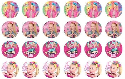 24 X JOJO SIWA Edible WAFER PAPAER Cupcake Toppers UNCUT Image • $9.95