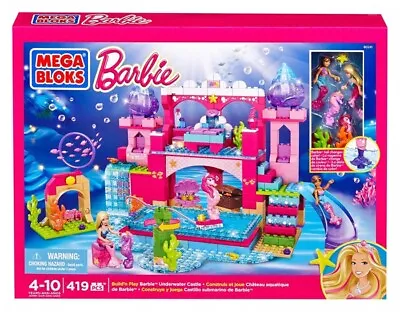 Mega Bloks Barbie's Build-N-Play Underwater Castle 80241 • $193.41