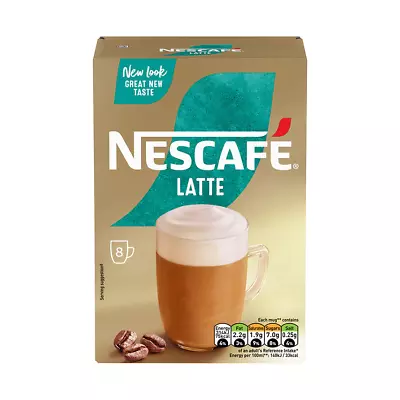 Nescafe LATTE 8 X 144g Sachets (Pack Of 6) • £20.91
