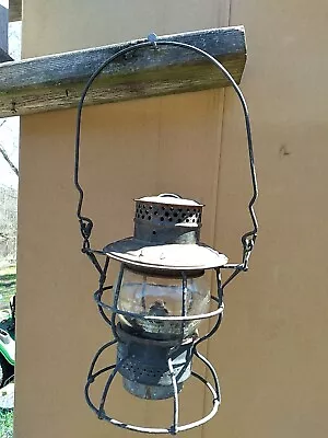  Adlake Texas New Orleans Railroad Lantern Etched Globe T & N O • $80