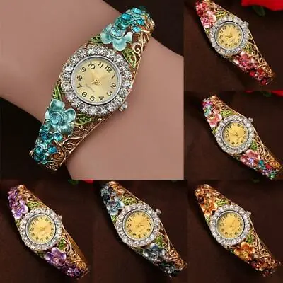 Women's Fashion Luxury Rhinestone Bracelet Watch Ladies Analog Wrist Watches AU • $15.17