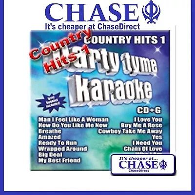 Party Tyme Karaoke Cd Cdg Cd+g Disc Backing Tracks Songs - Country Hits 1 • £7.99