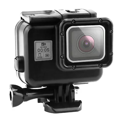 Black 60m Diving Waterproof Case Touch Screen Backdoor For Gopro Hero 5/6/7 B • $17.59