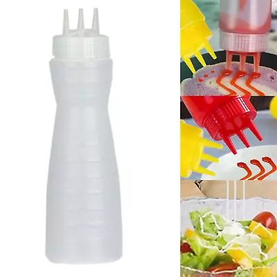 Salad Dressing Bottle 19oz Multipurpose Refillable Sauce Container Salad • £5.88