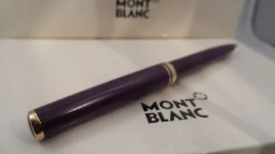 Montblanc Generation  Ballpoint Pen Purple  & Gold  In Box Mint  * • $429