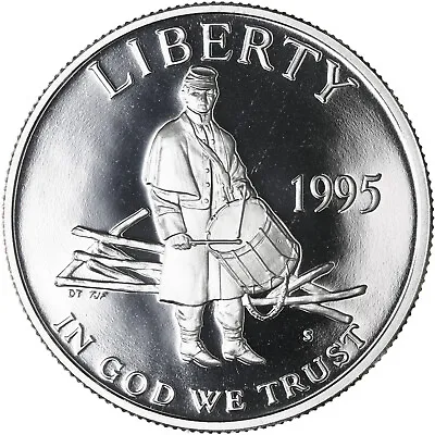 1995 S Civil War Battlefield Proof Commem Half Dollar • $23.32