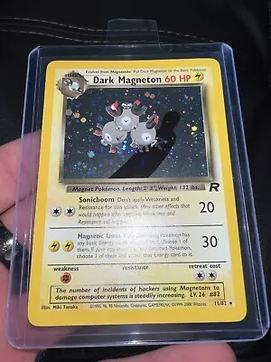 Pokemon Card Dark Magneton 11/82 Team Rocket Holo WOTC Vintage NM • $1.25