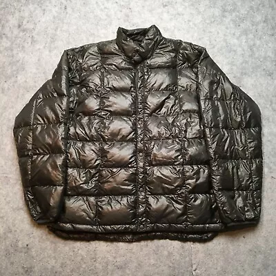 Montbell Ultralight Down Jacket Mens Large L Gray Puffer Hiking Warm Layer • $99.95