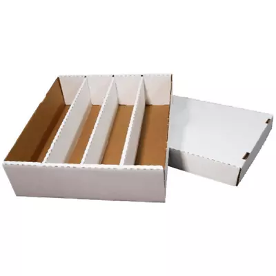 4-Pack • 3200-count • Trading Card Storage Box • Woodhaven Trading Firm • $34.99