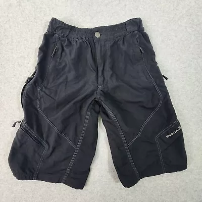 Endura Humvee Shorts Mens Large 28x13 Black MTB Cycling Cargo Ripstop Y2K • $28.94