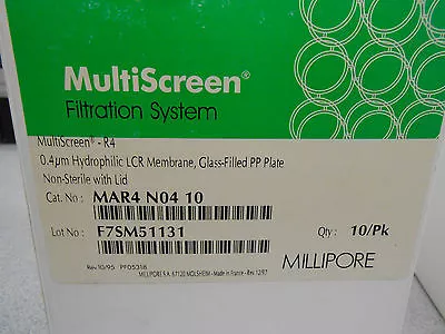 1 Box Of 9 Millipore Multiscreen-r4 Glass Filled Plate #mar4 N04 10-par • $124.99