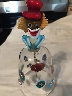 Vintage Murano Art Glass Clown Figurine Bell • $22