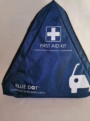 BLUE DOT Travel First Aid Kit Bag Medical Emergency Kit. UK-Euro Compliant  • £9.99