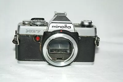  Minolta XG7 35mm Camera Body SLR  For Repair/Parts Power On Shutter Not Working • $15.96