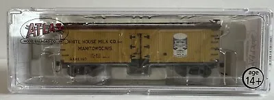 Atlas N Scale 41536 40' Wood Reefer White House Milk Co. GARE #1107 • $17.79