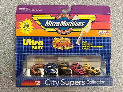 Vintage Micro Machines #2 City Supers Collection 1988 Sealed Package • $25