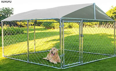 $229.99 • Buy VUYUYU Metal Dog Cage Kennel Outdoor Playpen Exercise Fence Play Large Pen Run