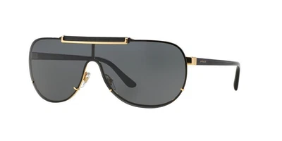$125 • Buy Versace VE 2140 Men's Pilot Sunglasses - Gold/Grey