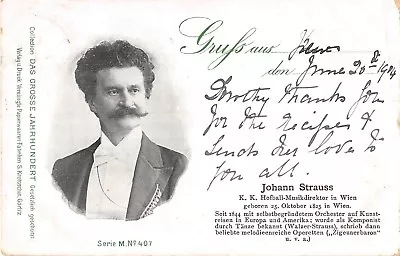 Postcard   Music   Composers   Johann Strauss • £2.77