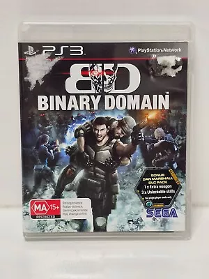 Binary Domain + Manual - Sony PlayStation 3 PS3 VGC PAL Complete + Free Postage • $22.95