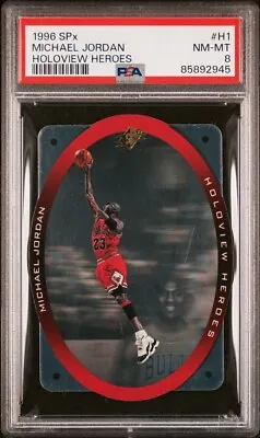 1996-97 SPx Holoview Heroes #H1 Michael Jordan | PSA 8 | Chicago Bulls HOF • $89.99