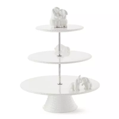 Williams Sonoma Sculptural Bunny 3-Tiered Stand 16  Easter NEW • $179.95