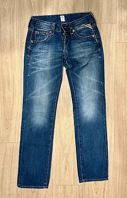 £19.99 • Buy Replay Jeans - Newswenfani (WX661) - Blue/Straight Leg/Regular.  W26 L32.  VGC