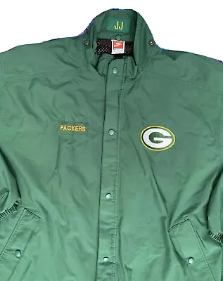Vtg Nike Green Bay Packers Team Issued Jacket Men XL • $50