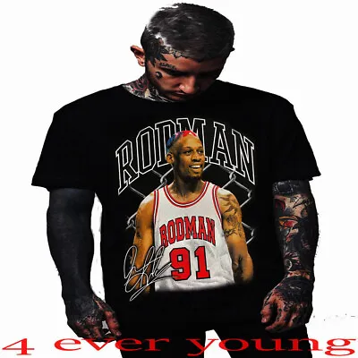 Dennis Rodman 91 Bulls  T Shirts Basquet Ball • $11.69