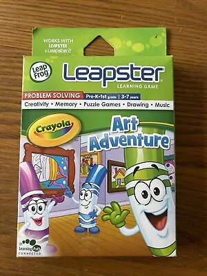 LeapFrog Leapster & 2 Crayons Art Adventure  Game New • £4.50