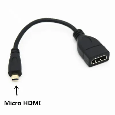 Micro HDMI To HDMI Female High-definition Adapter Cable HDMI Female To Micro Mal • $3.50