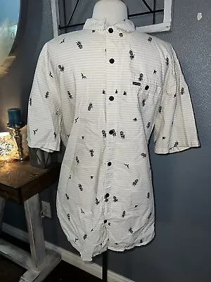 Volcom Pineapple Button Down Shirt Mens Size XXL • $16